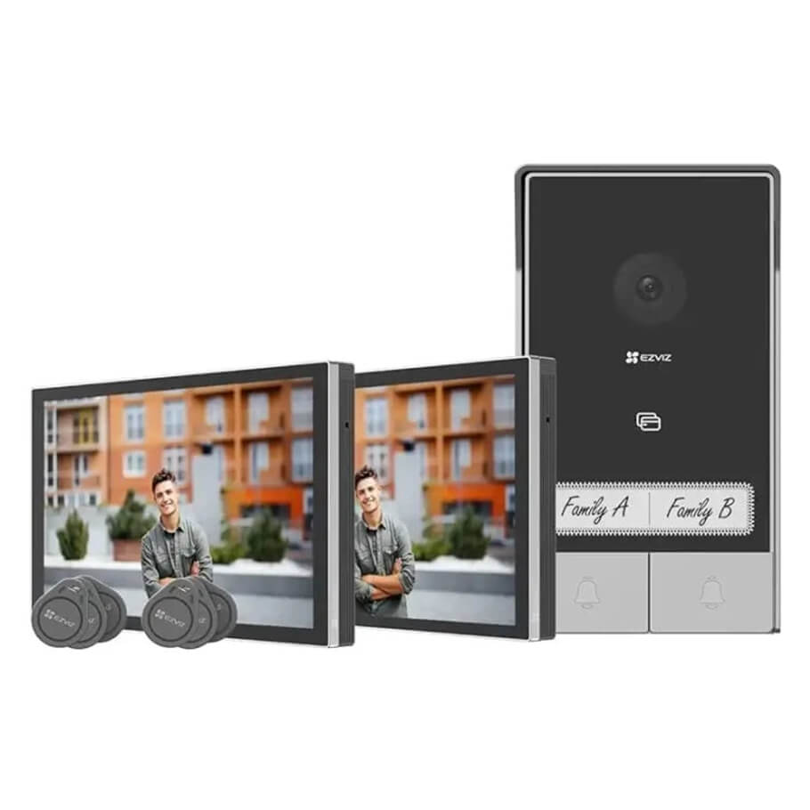 Bộ chuông cửa màn hình EZVIZ HP7 2-Family Kit